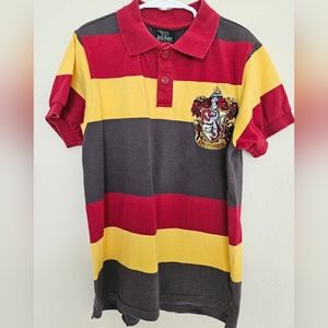 Harry Potter Gryffindor Collared Shirt Sz YS